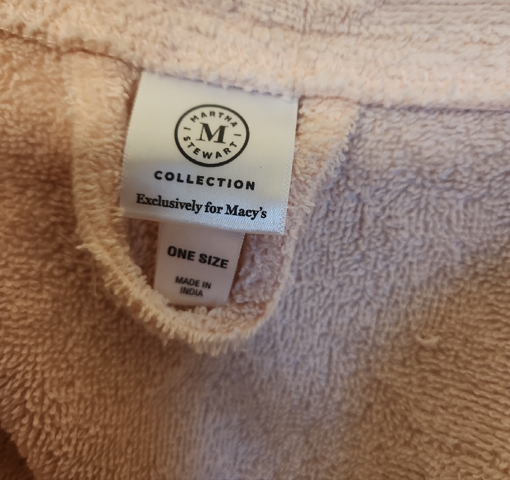 Martha Stewart Soft Cream Robe - Picture 5 of 5